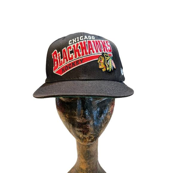 Chicago Blackhawks Hockey Hat Adjustable Hat Cap Black (see description) - Picture 3 of 5